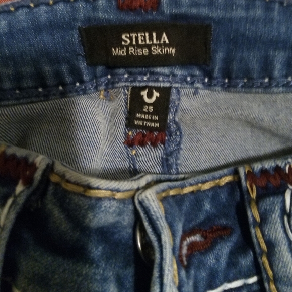 Stella true religion skinny jeans size 25 - Picture 3 of 5